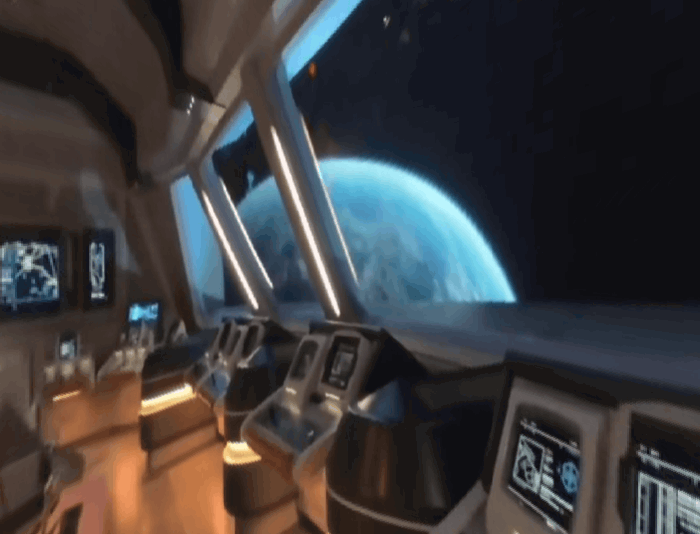 Wiggle 3D view of the Star Wars StarCruiser