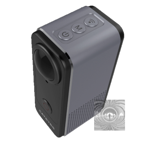 Cat360 is a fully spherical 4k 360 camera with realtime stitching