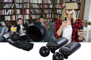 Today is the last chance to preorder Nolo VR, an accessory that can add six degrees of freedom and motion controllers to mobile VR headsets for just $99, enabling you to play 700+ games for HTC Vive ($799; reviewed here) and other SteamVR games. A lot of people who try desktop VR systems such as the HTC Vive or Oculus Rift VR are impressed, but not all of them go on to purchase a Vive or Rift, largely because of the cost. The Vive is $799 and the Rift is $499 plus $99 for the Oculus Touch controllers. Even the Playstation VR, currently the most affordable desktop VR system, costs $399 for the headset by itself ($499 for the Launch bundle that has the required accessories). In my opinion, the Vive, Rift and PSVR are all worth their cost, but if you don't play enough games, then it's hard to justify the cost. That's where the Nolo VR comes in. The Nolo VR is a set of accessories that can enable you to use almost any mobile VR headset, such as Samsung Gear VR or even just Google Cardboard, to play games for the HTC Vive. But instead of spending hundreds of dollars on a desktop VR system, the Nolo costs only $99, and mobile VR headsets can cost as little as $20. I've tried Nolo VR at CES and it did work, although the performance was compromised due to interference on the show floor. Nolo has since uploaded literally dozens of videos to demonstrate that their system works. Check out this playlist: Of course, the performance won't be as good as the Vive, Rift or PSVR, but for a fraction of the cost of a desktop VR system, you can get modest VR performance with 6 degrees of freedom and motion tracked controllers. And for casual users (as opposed to hardcore gamers), this may be just the right balance of performance versus cost. Please note that to use Nolo VR to play Steam VR games, you will also need RiftCat (there's a package that includes RiftCat for an extr $10 instead of $15). In addition, PC also has to be VR-ready: - Processor: at least Intel i5-4590 or equivalent - at least 8GB RAM - a VR-ready graphics card (I've been using the GTX 1060 6GB, one of the more affordable VR-ready cards). Nolo VR is $99, which includes: - the headset marker tracking peripheral with mount - a base station - two motion controllers - charging cable, a 4m USB cable, and a 25cm USB cable. There's also a package for $109 which includes everything above plus RiftCat / VRidge, the software required to run Steam VR games with your mobile VR headset. Nolo VR is scheduled to be shipped May 2017 (if you order it with the RiftCat code, you should receive the code as soon as the campaign ends tomorrow). RELATED POSTS: Oculus Rift review: Oculus Touch review: the Wait is Over HTC Vive review Playstation VR review Samsung Gear VR (2016) review: the best version of the Gear VR to date Samsung Gear VR review: why it's much better than Google Cardboard Google Daydream hands-on impressions