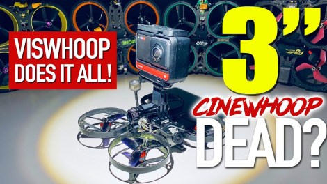 Eachine Viswhoop - smallest cinewhoop FPV drone for Insta360 One R or GoPro Hero