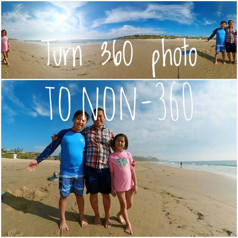How to share 360 photos as non-360 photos