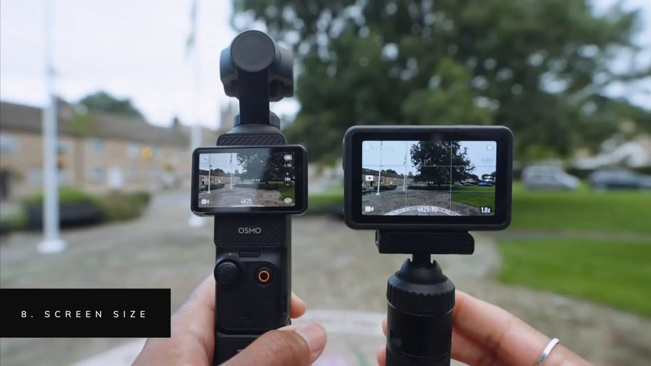 Screen size comparison