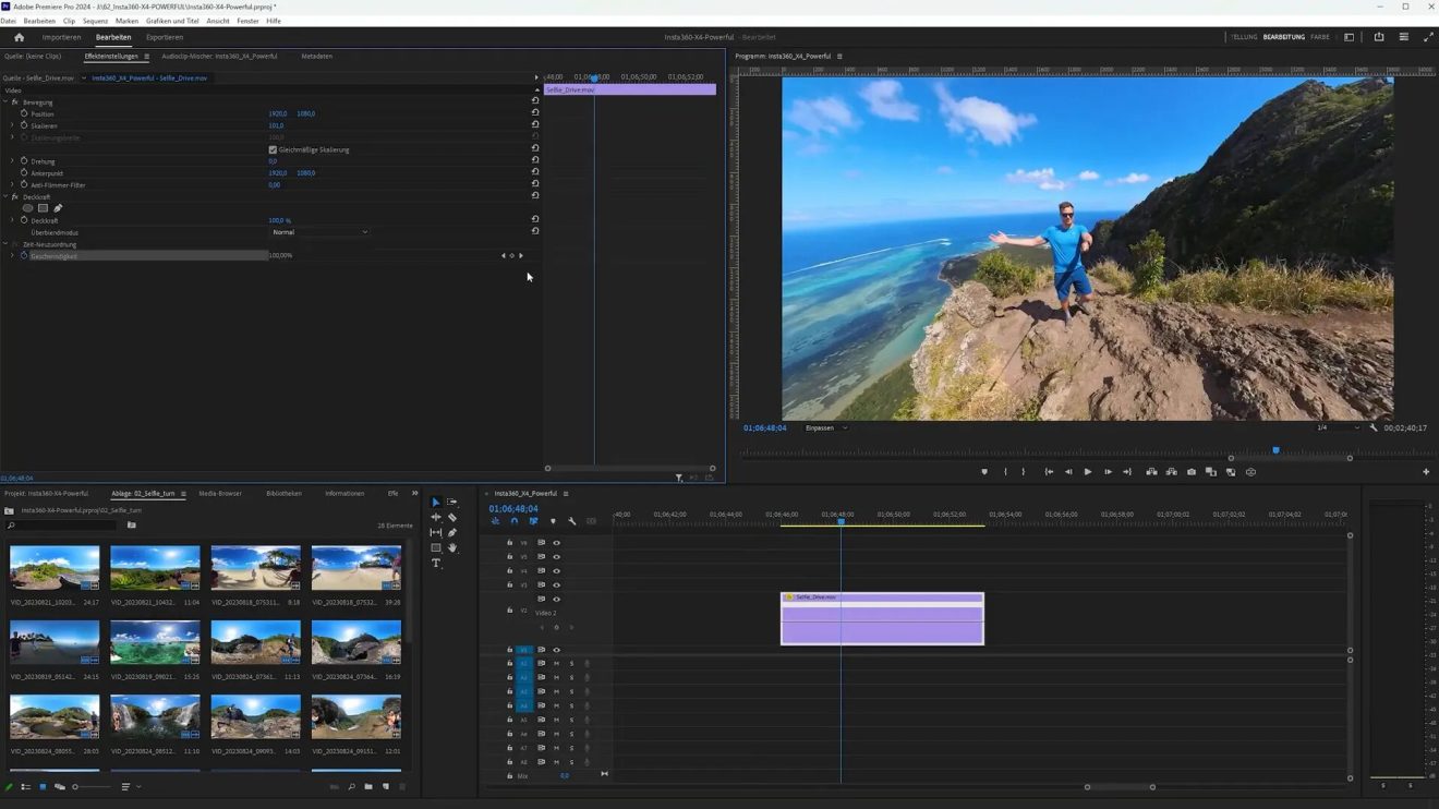 Applying speed ramps in editing