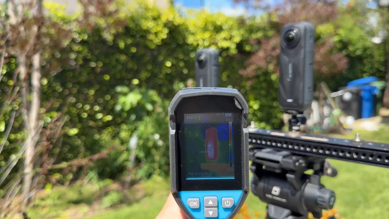 Overheating test results of X5 and Qoocam 3 Ultra