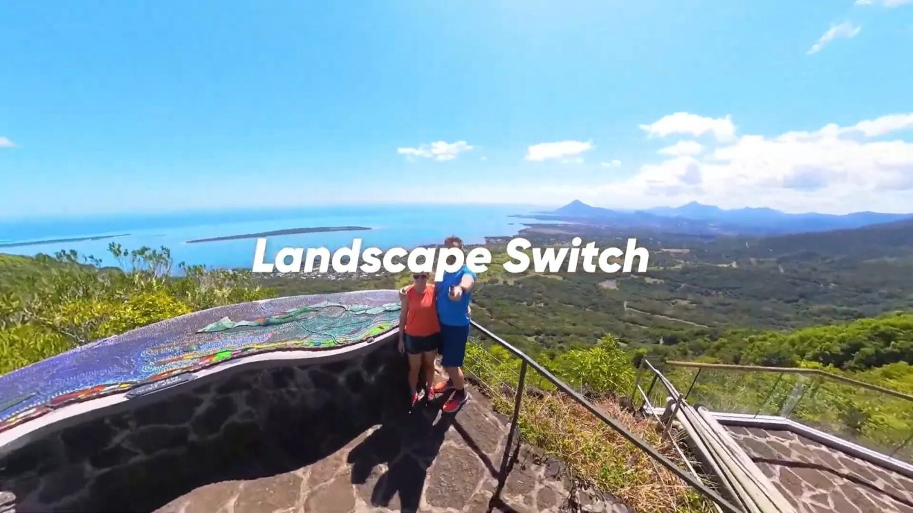 Creating the landscape switch effect