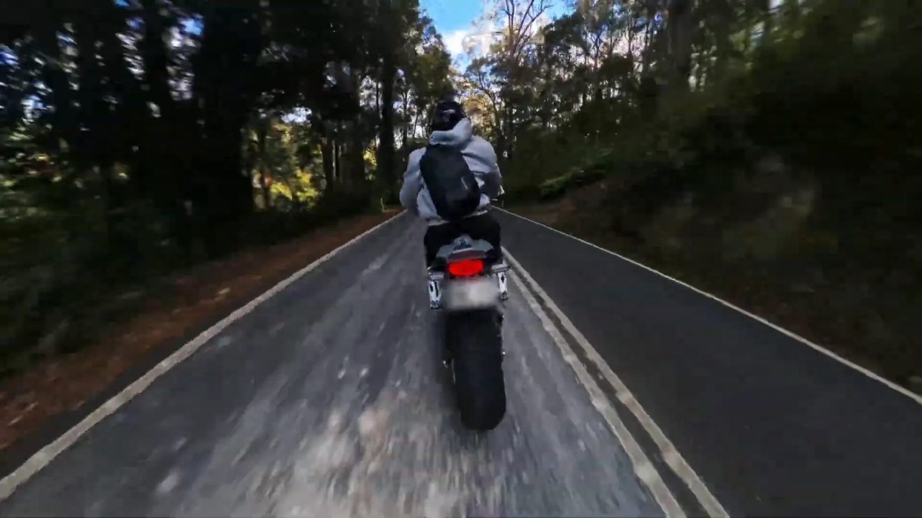 Insta360 X4 in action during mountain run