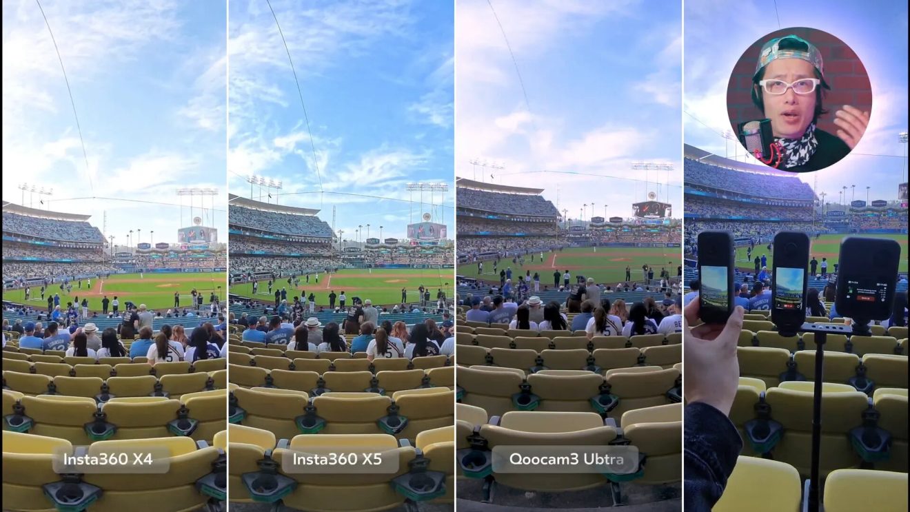 Image quality comparison of X4, X5, Qoocam 3 Ultra, and iPhone 16 Pro