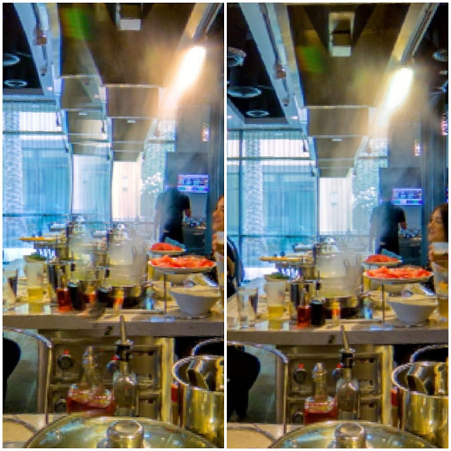 Before calibration (left) and after calibration (right)