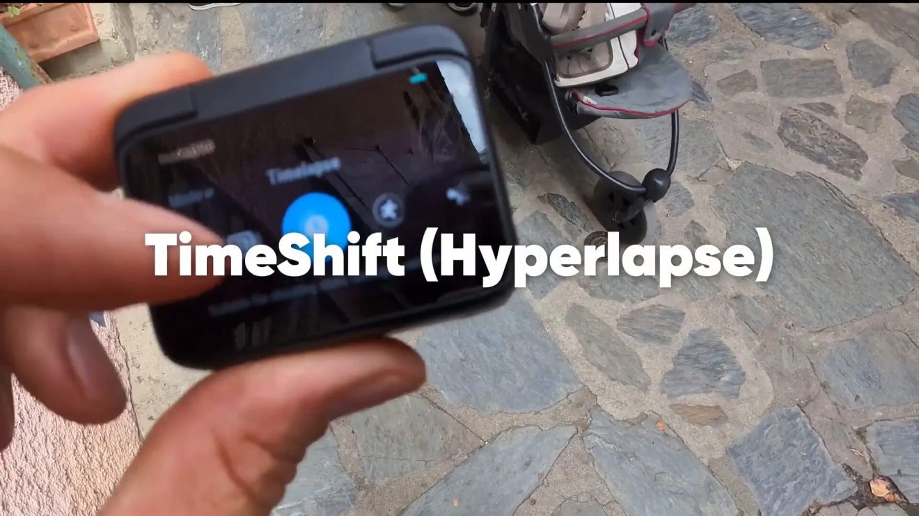 TimeShift capturing a moving time-lapse