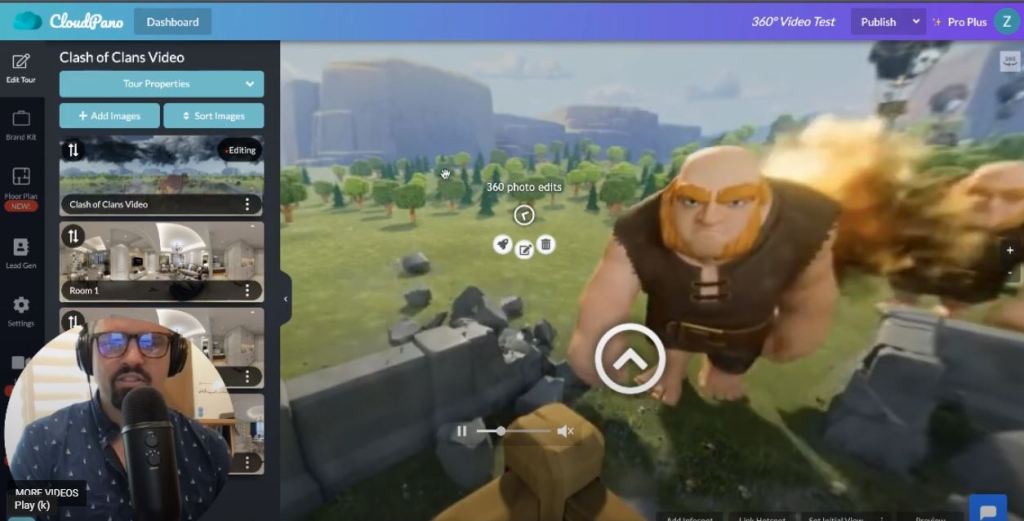How to add hotspots to 360 videos for virtual tours