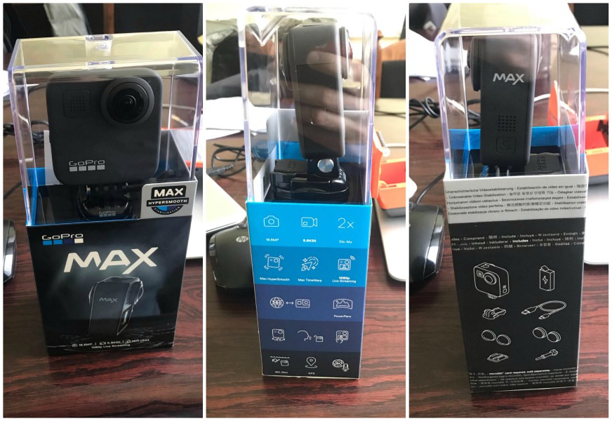 GoPro MAX packaging + what's in the box