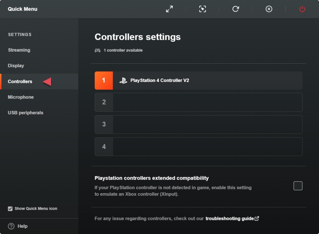Shadow app will automatically recognize some USB devices