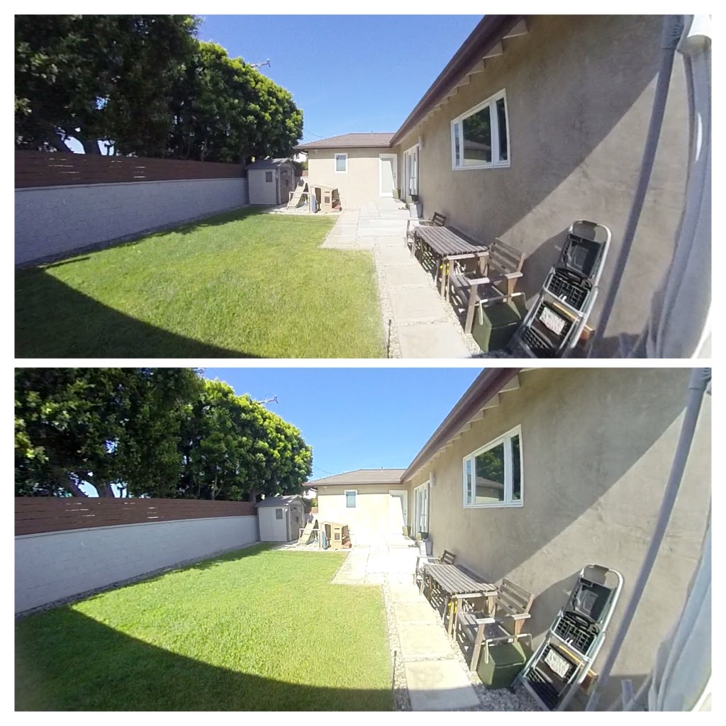Insta360 ONE firmware 2.2 (top) vs 2.0 (bottom) 