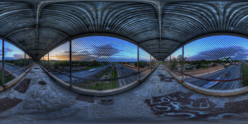 Cool dingy pedestrian overpass in Golden CO