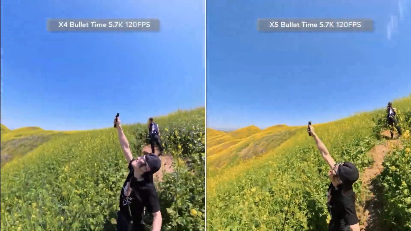 Bullet Time comparison between X4 and X5