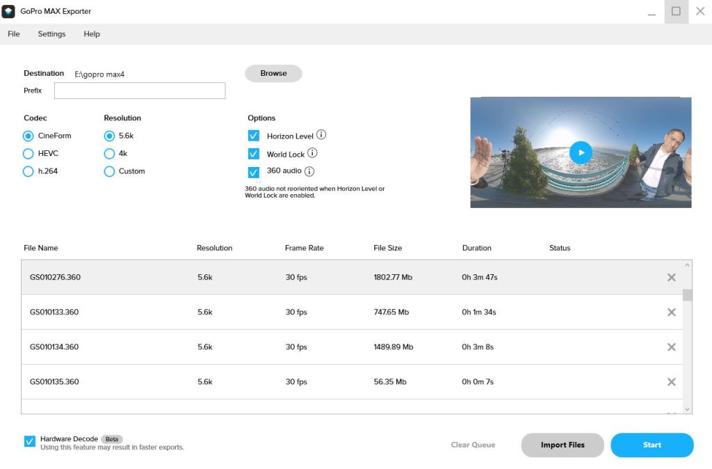 GoPro Max Exporter December 2019 update