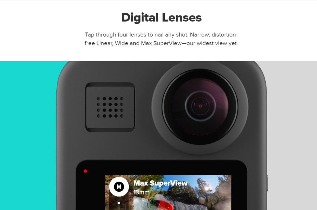 GoPro Max 4-in-1 lens