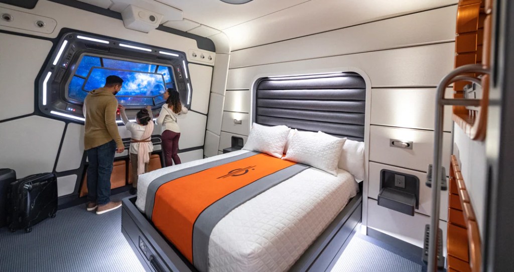 A room at the Galactic Starcruiser