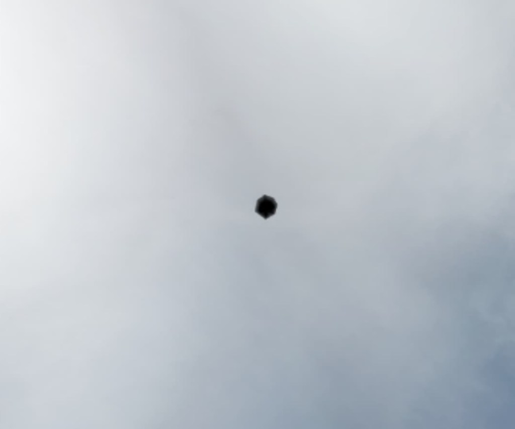 The DJI Mini 3 Pro can take an almost fully spherical 360 photo with just a small hole in the zenith