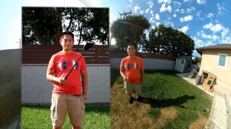 How to make a 360 camera and selfie stick invisible