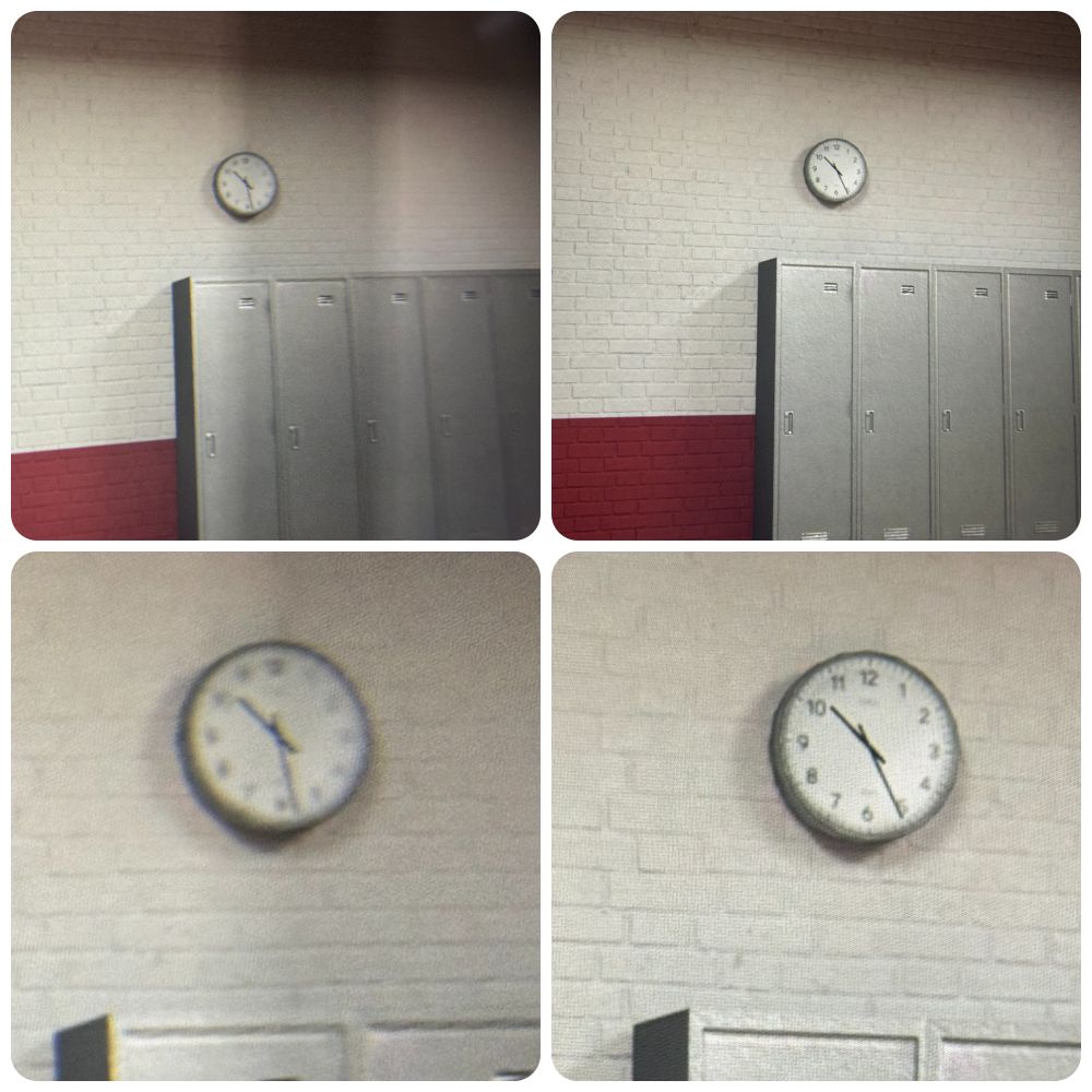 Left column: before QGO. Right column: with QGO HD+