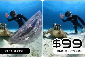 $99 invisible dive case for Insta360 X3