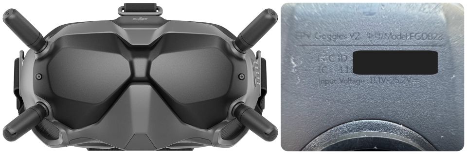 FPV Goggles v2 looks identical to FPV Goggles v1. You need to inspect the model number