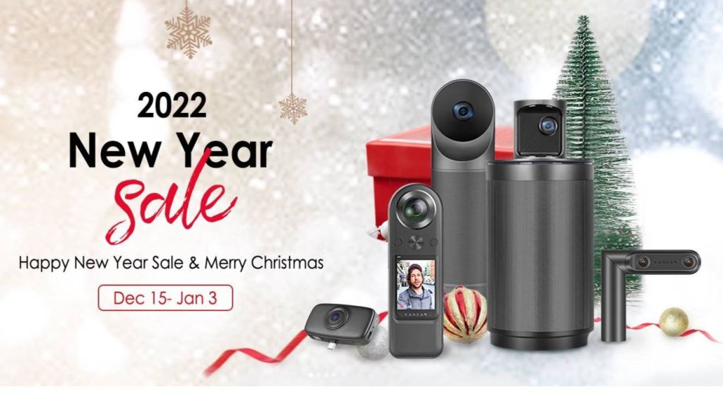 New Year Sale coupon code for Kandao 360 cameras