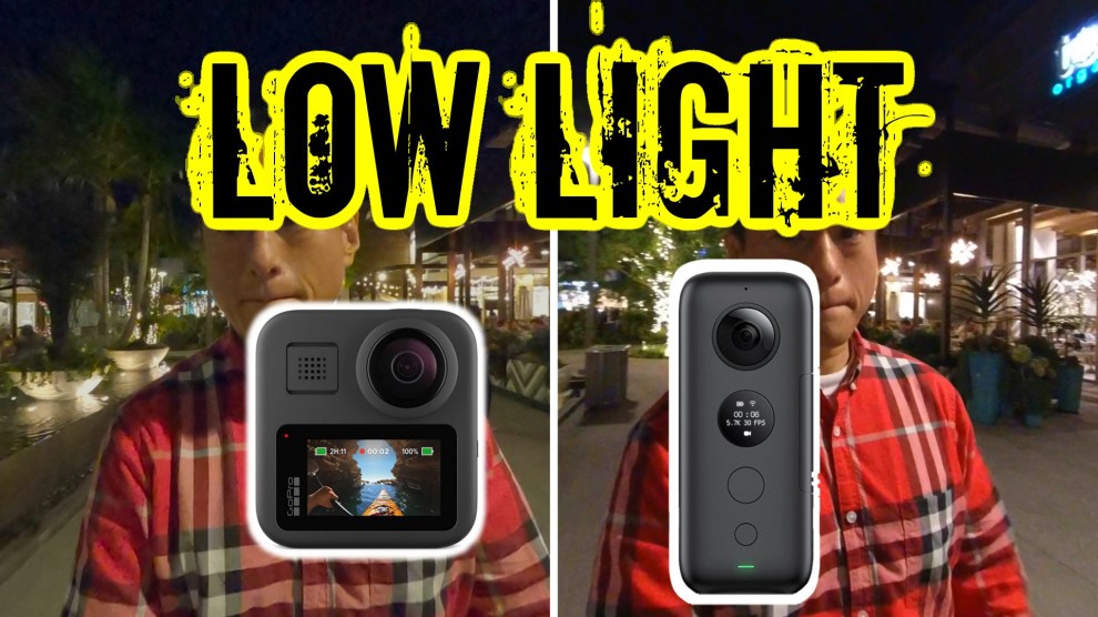 GoPro MAX vs Insta360 One X low light and stabilization comparison