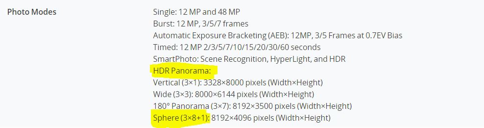 mavic air 2 360 photo resolution