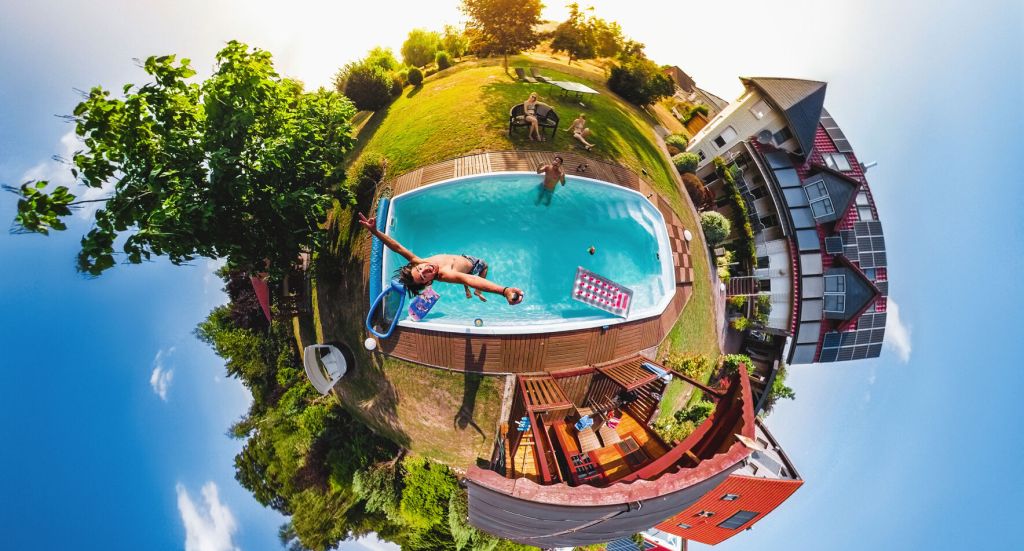 GoPro MAX sample photo in tiny planet format
