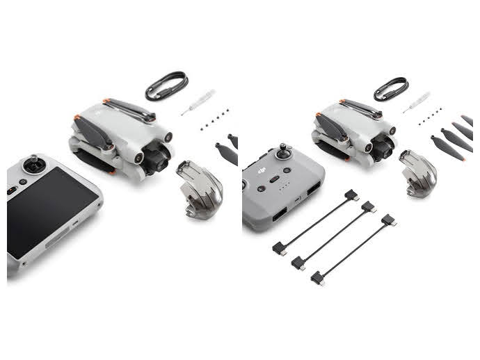 Left: the $909 kit includes the RC remote. Right: the standard version includes the RC-N1 controller