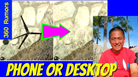How to remove a tripod or shadow from a 360 photo on smartphone or desktop