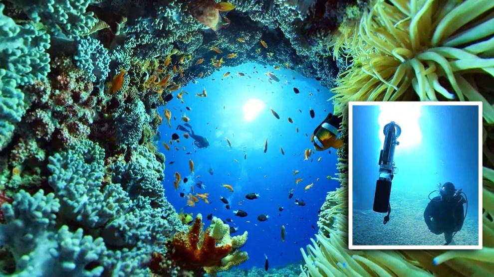 Shoot underwater 360 videos hands-free with Ricoh Staythee