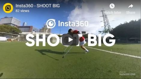 One-legged soccer player (360 overcapture video shot on Insta360 One)