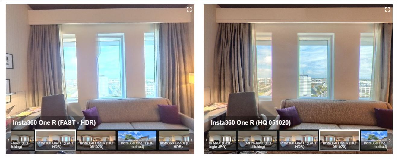 HQ method for virtual tours