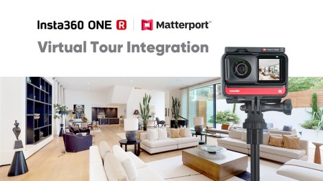 Insta360 One R virtual tour adds Matterport