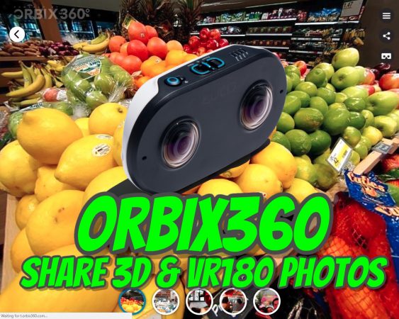 share 3D and VR180 photos on Orbix360 