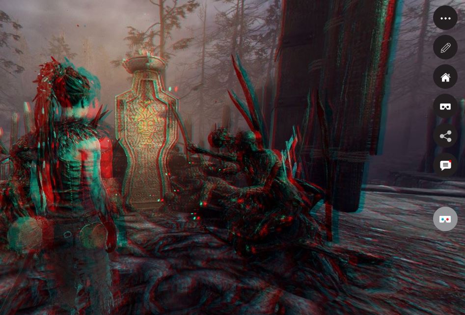 Orbix360 supports anaglyph glasses. Click on the icon on the right side.