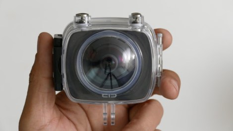 MGCool Elecam 360 with waterproof underwater housing