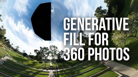Photoshop generative fill for 360 photos
