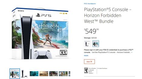 PS5 in stock