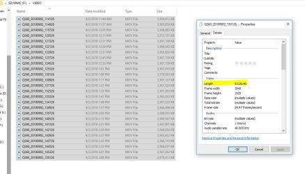 Kandao Qoocam records for over 206 mins.