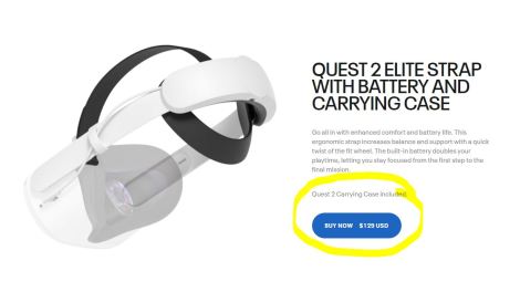Oculus Quest 2 Elite Strap with Battery now available again