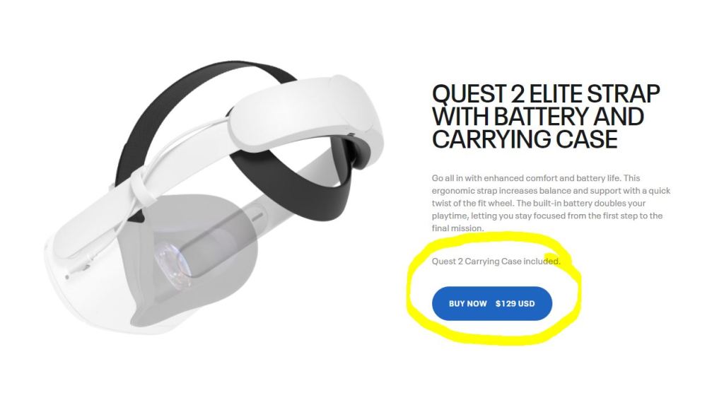 Oculus Quest 2 Elite Strap with Battery now available again