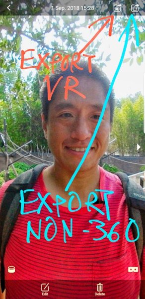 Qoocam app version 1.3 adds export options