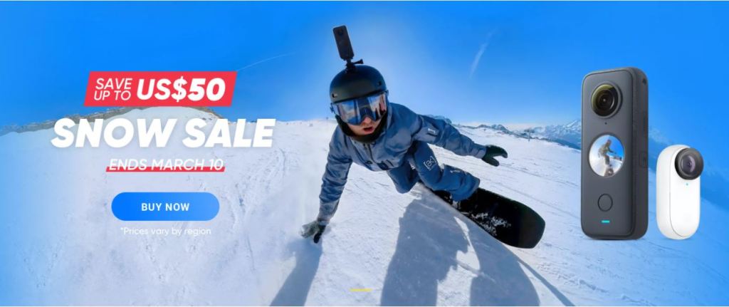 Insta360 sale March 2022