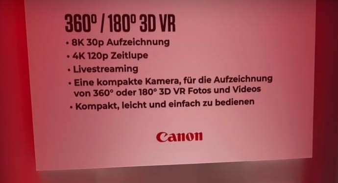 Canon concept camera's specs
