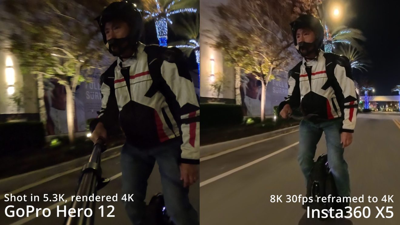 GoPro vs Insta360 X5 in low light