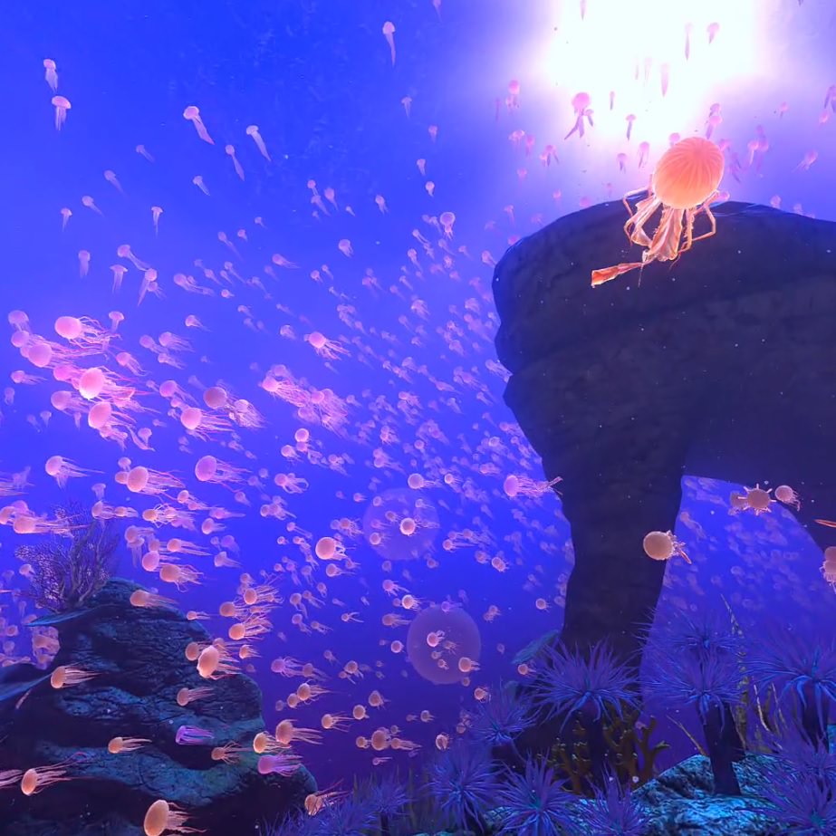 Experience an unforgettable jellyfish migration in TheBlu.